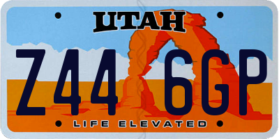 UT license plate Z446GP