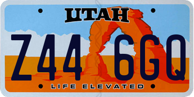UT license plate Z446GQ