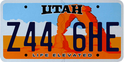 UT license plate Z446HE