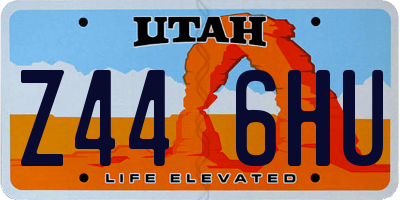 UT license plate Z446HU
