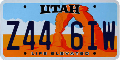 UT license plate Z446IW