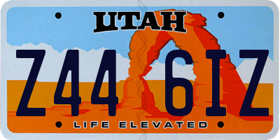 UT license plate Z446IZ