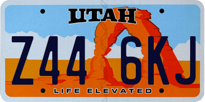 UT license plate Z446KJ