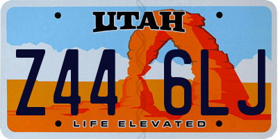UT license plate Z446LJ