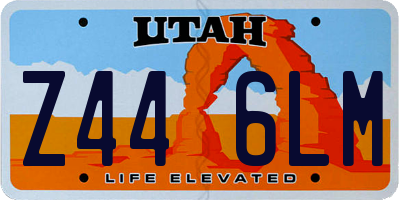 UT license plate Z446LM