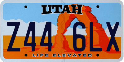 UT license plate Z446LX