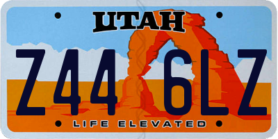 UT license plate Z446LZ