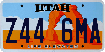 UT license plate Z446MA