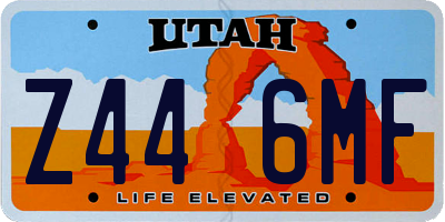 UT license plate Z446MF