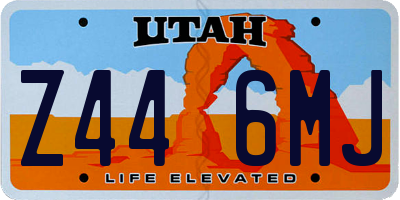 UT license plate Z446MJ