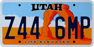 UT license plate Z446MP