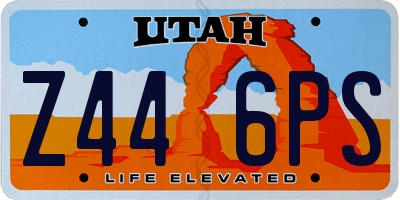 UT license plate Z446PS