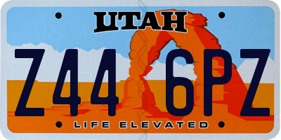 UT license plate Z446PZ