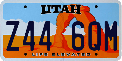 UT license plate Z446QM