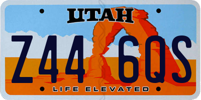 UT license plate Z446QS