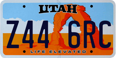 UT license plate Z446RC