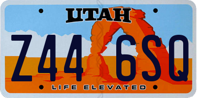 UT license plate Z446SQ