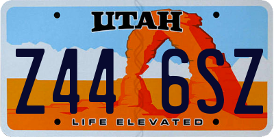 UT license plate Z446SZ