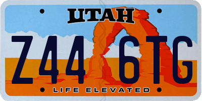 UT license plate Z446TG