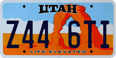 UT license plate Z446TI