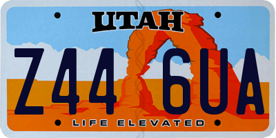 UT license plate Z446UA
