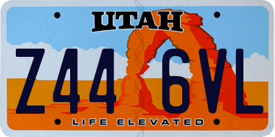 UT license plate Z446VL