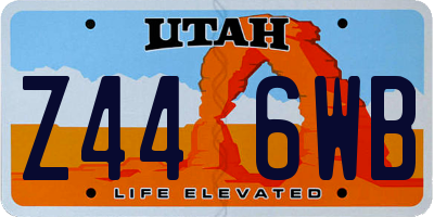 UT license plate Z446WB