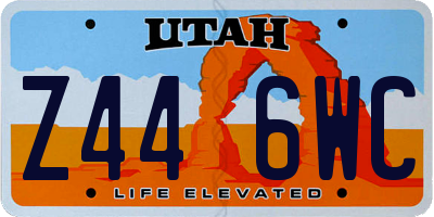 UT license plate Z446WC