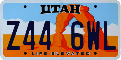 UT license plate Z446WL