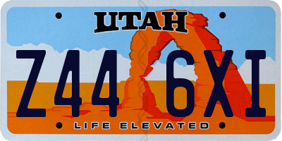 UT license plate Z446XI