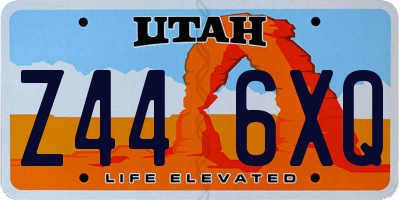 UT license plate Z446XQ