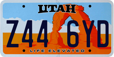 UT license plate Z446YD