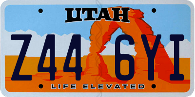 UT license plate Z446YI