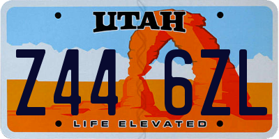 UT license plate Z446ZL