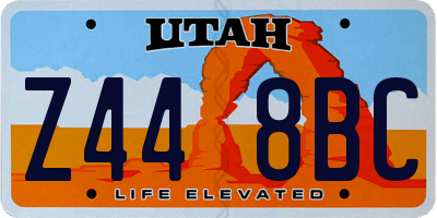 UT license plate Z448BC