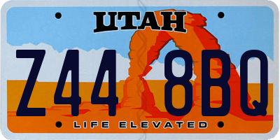 UT license plate Z448BQ