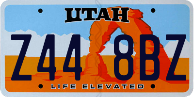 UT license plate Z448BZ