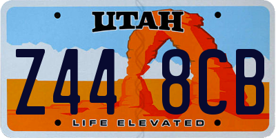 UT license plate Z448CB