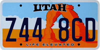 UT license plate Z448CD