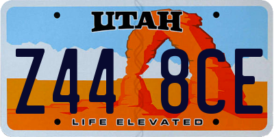UT license plate Z448CE
