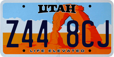 UT license plate Z448CJ
