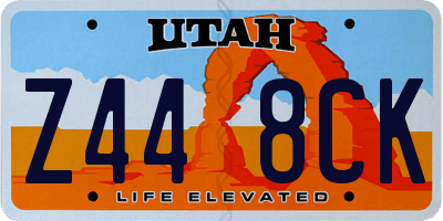 UT license plate Z448CK