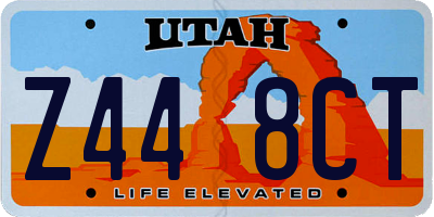UT license plate Z448CT