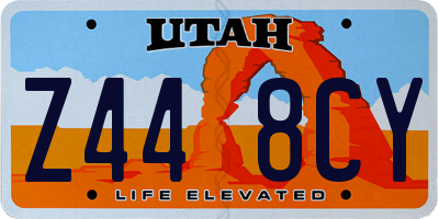 UT license plate Z448CY
