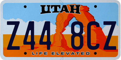 UT license plate Z448CZ