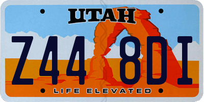 UT license plate Z448DI