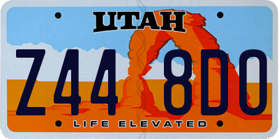 UT license plate Z448DO