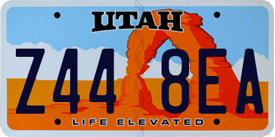UT license plate Z448EA