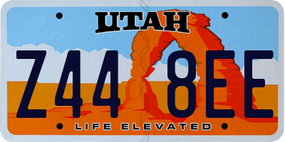 UT license plate Z448EE
