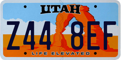 UT license plate Z448EF